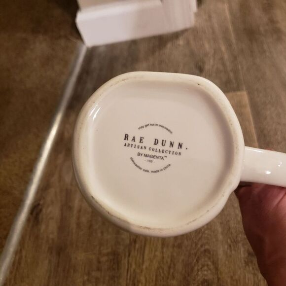 Rae Dunn Pottery Coffee Mugs "Relax" And "Lovely" Qty 2 NEE - Picture 9 of 9